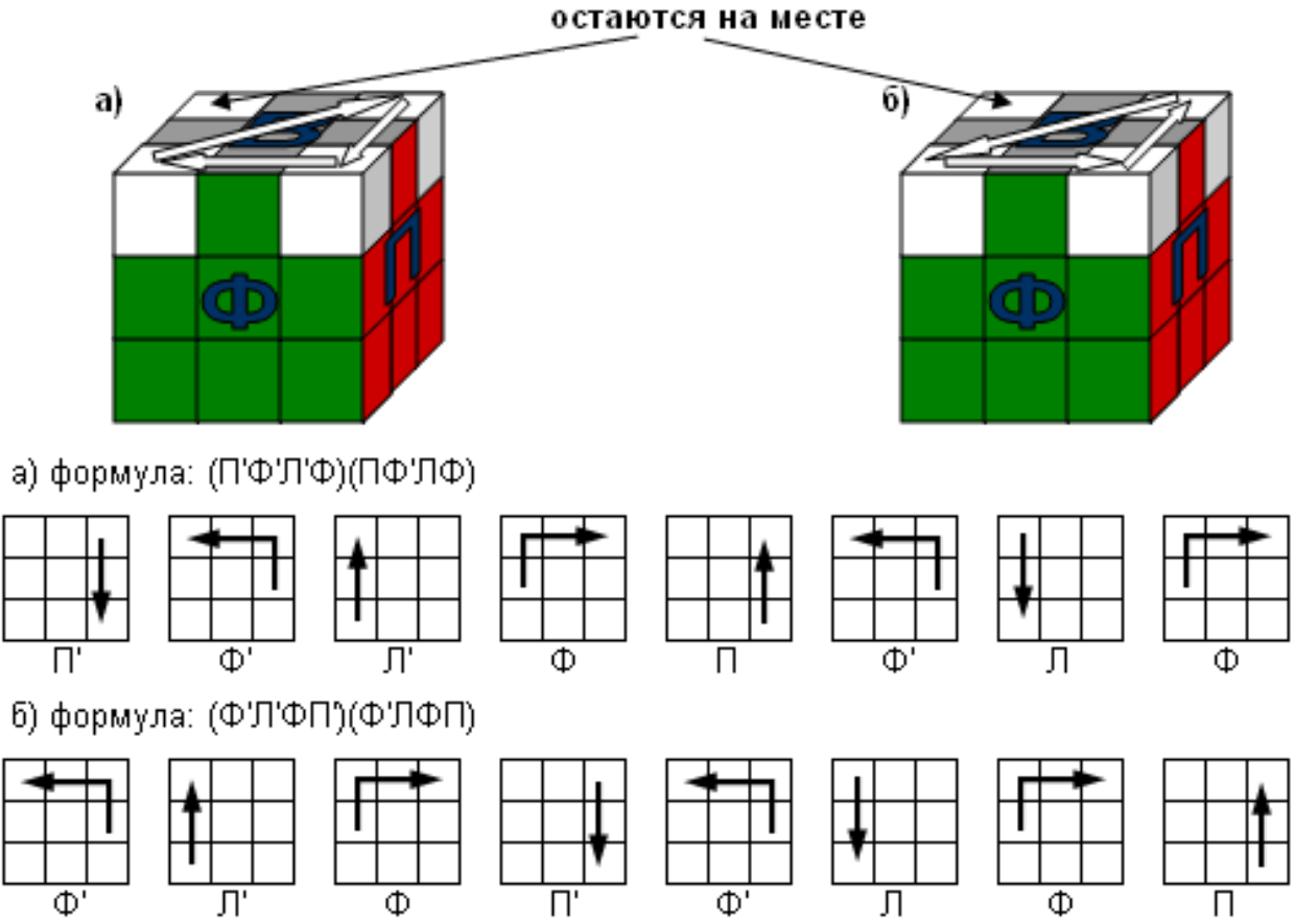 Сборка кубика 3 слой