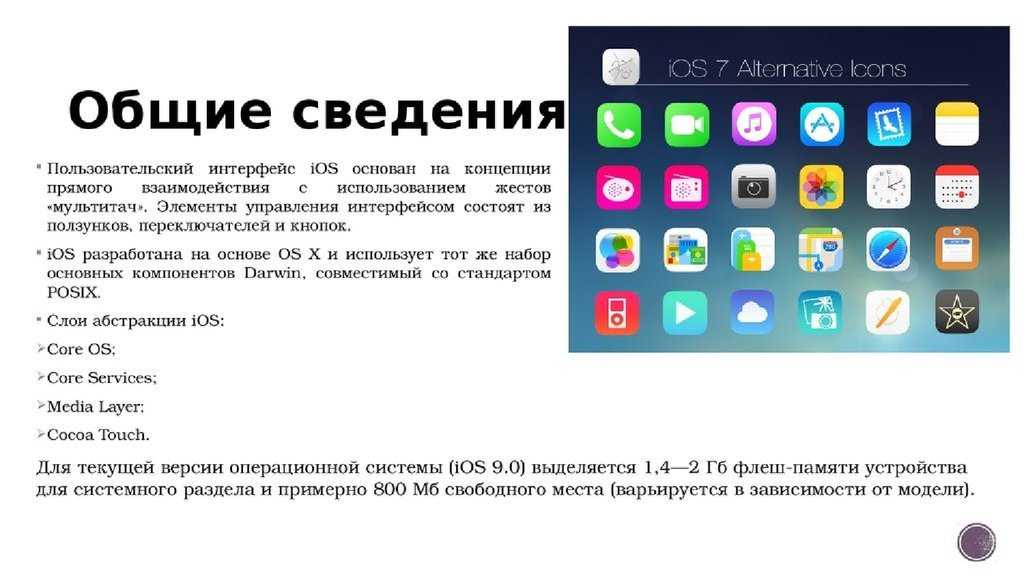 Список ios устройств. IOS характеристика операционной системы. Мобильный Интерфейс ОС. ОС IOS Интерфейс. Особенности ОС для мобильных устройств.